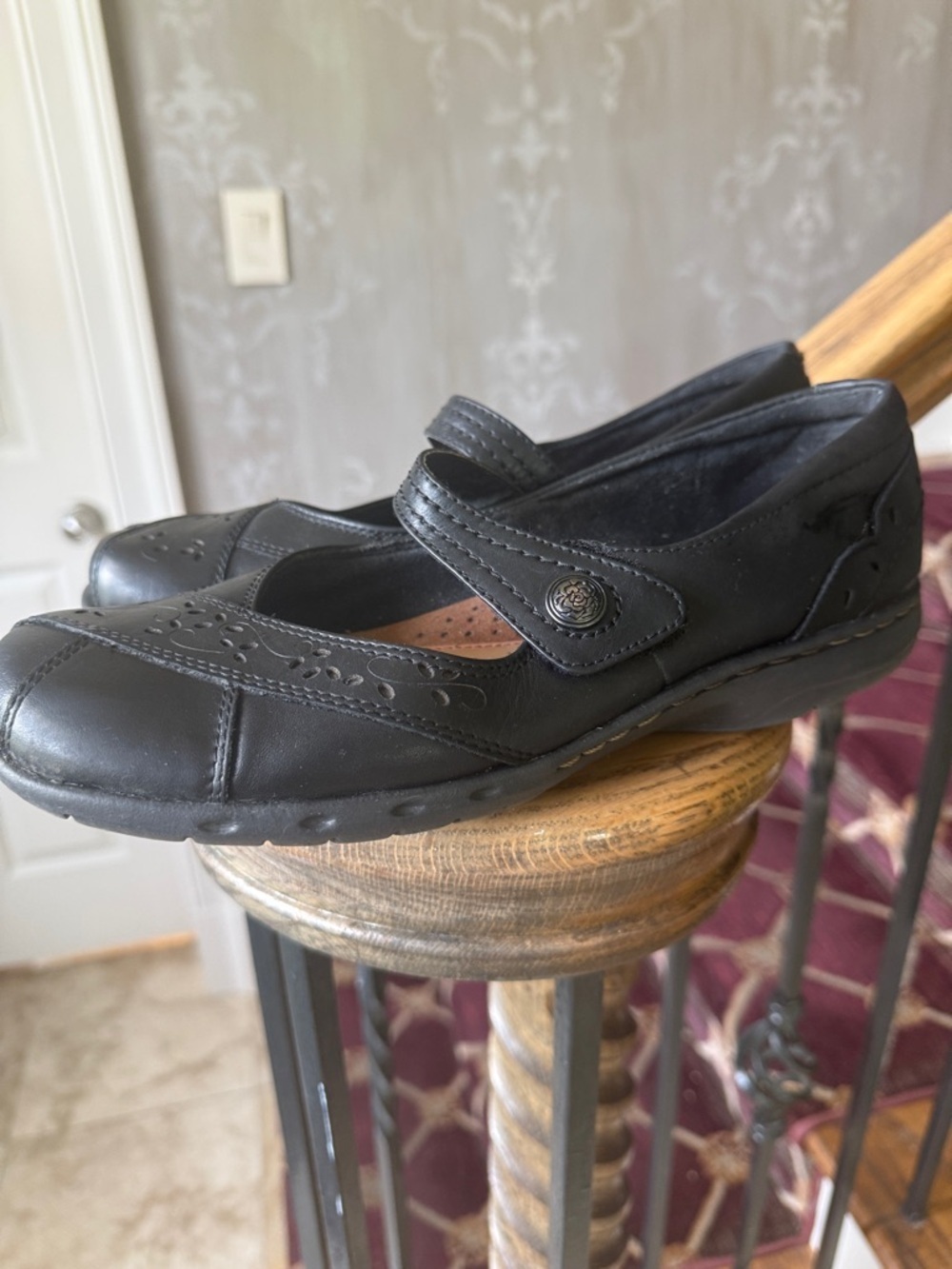 ROCKPORT COBB HILL ladies Mary Jane style slip on shoe very good cond size 9 1/2 - Picture 9 of 12
